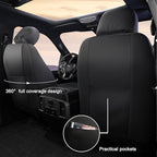 GIANT PANDA 2 Pcs Front 3D Air Mesh Car Seat Cover Custom Fit Ford F150 F250 F350 F450 SuperCrew/Crew Cab Pickup Trucks,Breathable Cooling Seat Protector with Composite Sponge Inside(Gray)