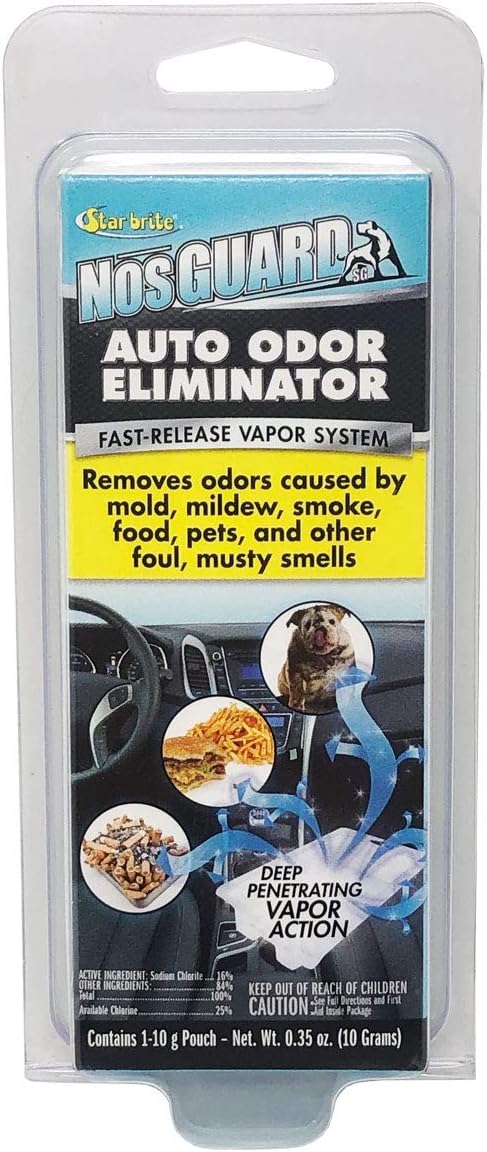 STAR BRITE Auto Odor Eliminator, Fast Release Vapor System Eliminates Car Odors in 4-6 Hours (19971)