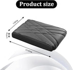 Car Center Console Cover, Memory Foam Vehicle Arm Rest Seat Box Cushion Pad, Scratch & Wear Resistant Automotive Middle Console Protector, Universal for SUV Automobile Truck (Grey)