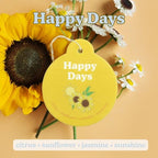 Happy Wax Clean Mix Car Charms 4-Pack Included Scents: Lemon Verbena, Fresh Cotton, Happy Days, Calming Lavender