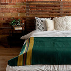 Arcturus Rainier Wool Blanket - Warm, Heavy, Washable, Bed Blanket | Great for Home & Camping (Fort Vancouver, Queen)