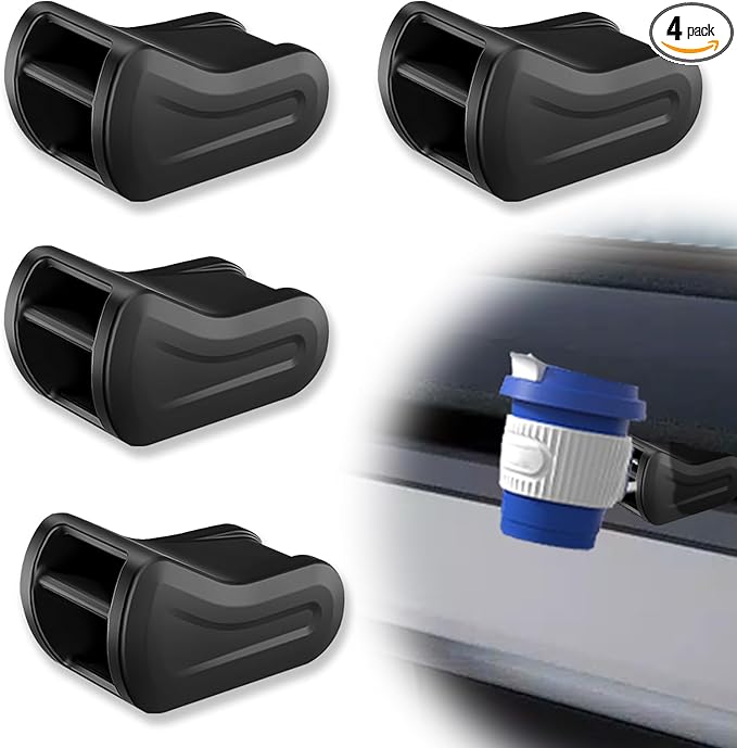 4 Pcs Foycow Air Freshener Adapter Compatible with 2017-2024 Tesla Model 3 & 2020-2025 Model Y - Air Freshener Vent Clips Adapter - Air Freshener Diffuser Holder
