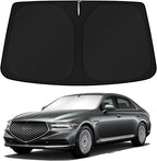 KUST Windshield Sun Shade for 2017-2022 Genesis G90 Sedan Accessories Custom Fit Sunshade Sun Visor Protector Foldable Blocks UV Rays Keep Your Car Cooler