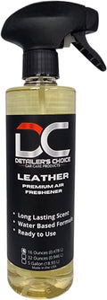 Detailer's Choice Series Premium Interior Car Fragrances I Air Freshener & Odor Eliminator I 16 oz. (Leather)