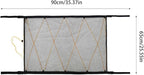 Healifty Portable Mesh Roof Storage Bag Auto Hanging Pouch Seat Container Lightweight Mesh Tote Rv Storage Net Black/Yellow