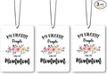 My Favorite People Call Me Mommom Grandma Gifts Car Air Freshener Accessories 3pcs, Rustic Gifts for Grandma Christmas,Floral Hanging Scent Fragrance Card for Women Closet Bathroom Home Decor