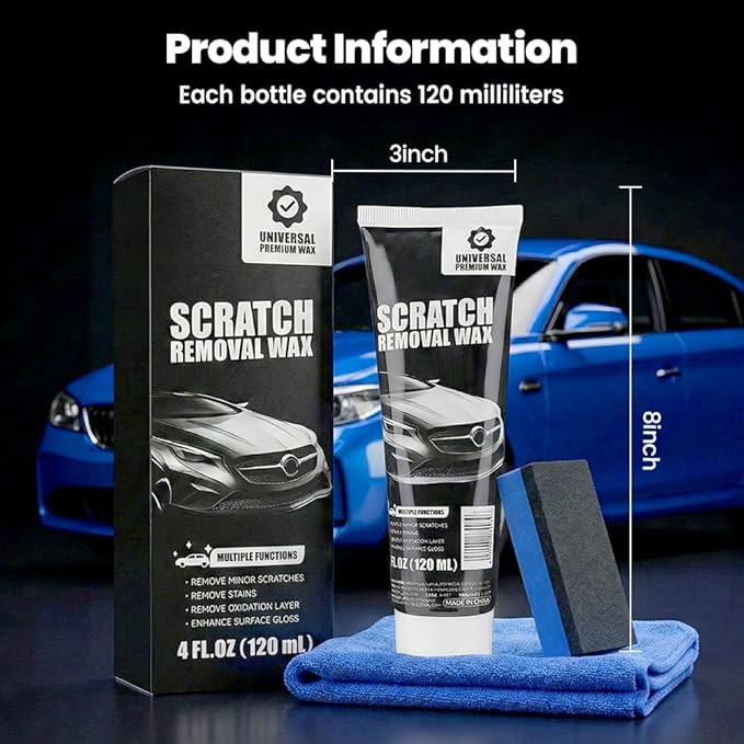 Car Scratch Remover Wax, Car Scratch Repair Paste, Car Polishing Wax Scratchs Remover Cars Paint Scratchs Repair Kit (3pcs)