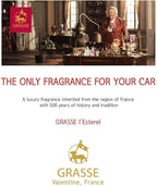 Bullsone Grasse L'esterel, Natural Car Air Fresheners, Luxury Car Perfume - Aqua Wave Scent (2 Pack)