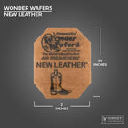 Wonder Wafers - Diamond-Ultra Scented Car Air Fresheners - Individually Wrapped (15 Per Pack) (New Leather)