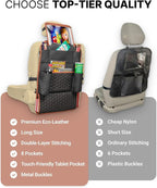 Owleys Set Seat Back Organizer & Car Seat Protector Hexy Waterproof & Non-Slip Protector for Child Car Cushion for Leather and Fabric Seats