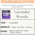 Car Air Freshener | Lavender Woods Scent Car Fresheners for Women & Men | Long Lasting Fragrance Car Scents | Air Diffuser with Car Vent Clip (2 Pack Car Scent), Clear