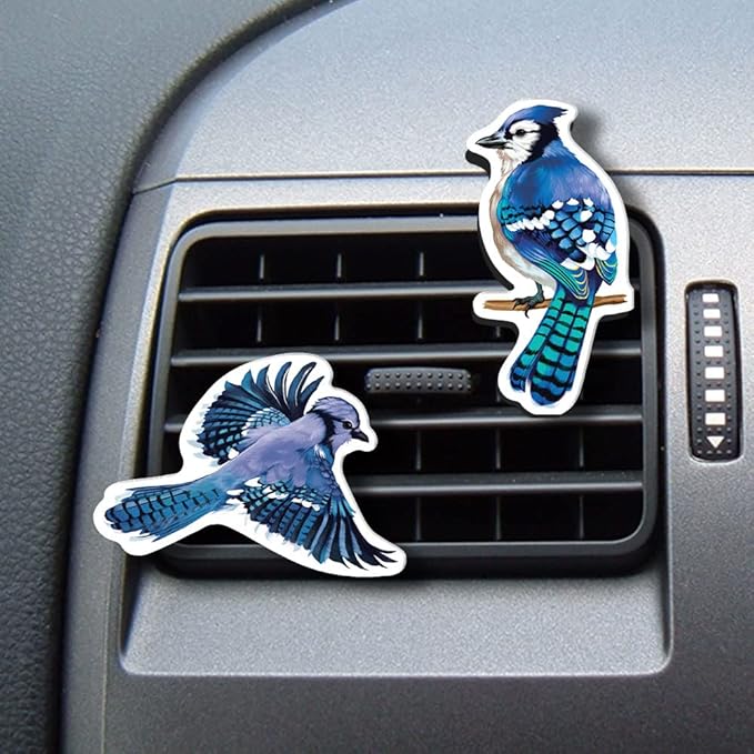WIRESTER Set of 2 Fresh Scented Car Air Freshener Vent Clip, Decorative Accessories, Interior Decoration for Cars, Owl, Bird, Chicken, Guinea Pig, Rabbit, Dog, Cat
