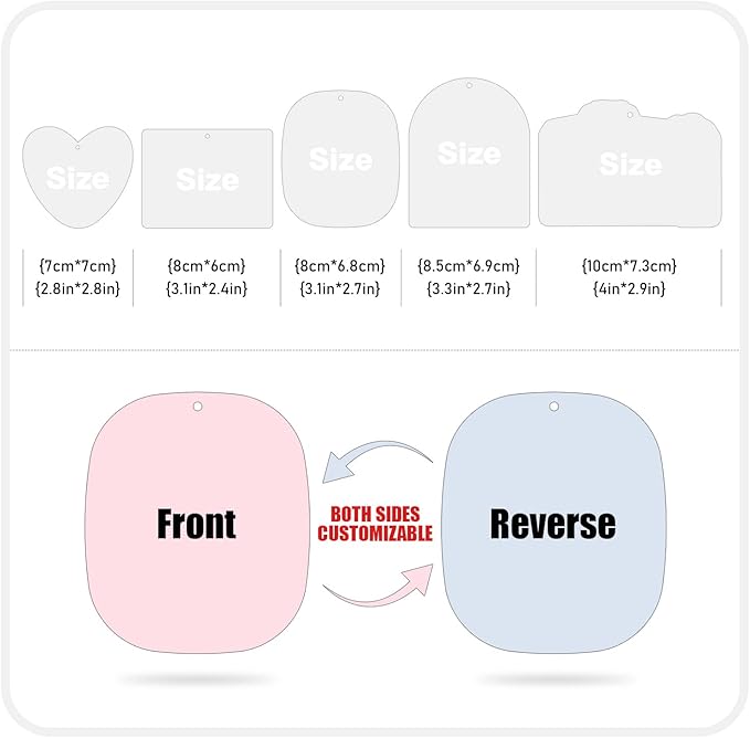 Personalized Air Freshener For Car Custom Air Freshener for Car with Text/Photo (Camera)