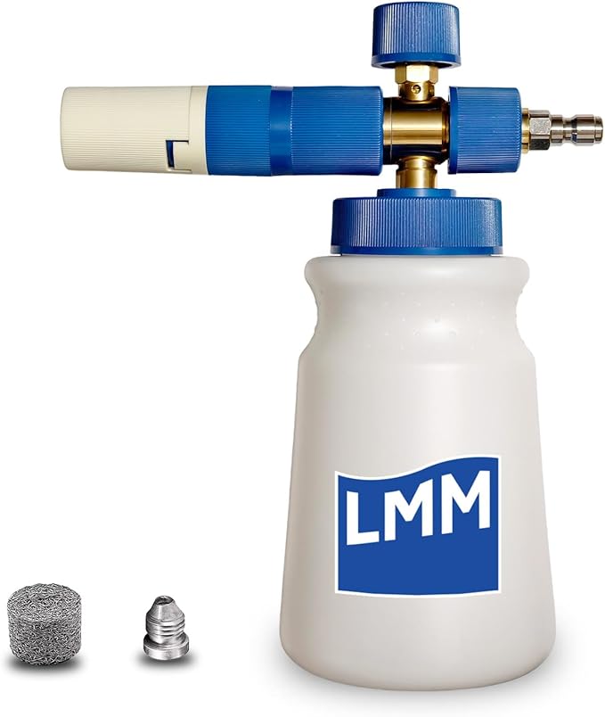 Foam Cannon LMM T2.0 for Pressure Washer with 1/4 Inch Quick Connector Snow Foam Lance for Car Washing with Adjustable Thick Foam