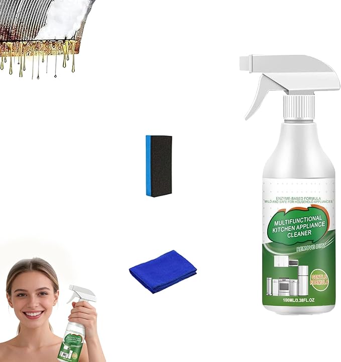 Multi-Purpose Enzyme Foam Cleaner, Powerful Kitchen Appliance Cleaner Spray, All Purpose Degreaser Cleaner Heavy Duty, Natural Enzyme Formula For Household Appliances, Car Interior, Upholstery (1PC)