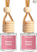 Car Air Fresheners, Hanging Car Essential Oil Diffuser-Sweet YARA, Aromtopia Long-Lasting Odor Eliminator Automotive Air Fragrance, Great Small Hostess Gift, Pack of 2