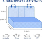BESULEN Dog Car Seat Cover for Back Seat, Waterproof Dog Bench Seat Pad Compatible for Armrest & Seat Belt, Universal Nonslip Durable Soft Pet Backseat Protector for Cars Trucks & SUVs (Black)