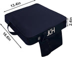 Black Stadium Seat Cushion 2 Pack, Boat Canoe Kayak Seat Cushion, Bleacher Seat Cushion, Portable and Extra Thick Cushion for Any Outdoor Events