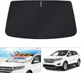 KUST Windshield Sun Shade for 2015-2024 Ford Edge SUV Accessories Custom Fit Sunshade Sun Visor Protector Foldable Blocks UV Rays Keep Car Cooler