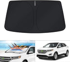 KUST Windshield Sun Shade for 2015-2024 Ford Edge SUV Accessories Custom Fit Sunshade Sun Visor Protector Foldable Blocks UV Rays Keep Car Cooler