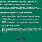 No Scent Crate Kennel & Floor Cleaner for Dog Run, Cat Carrier, Hard Surface Pet Odor & Stain Management (128 Fl Oz / 3.8 Liter) Gallon