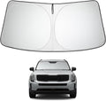 Proadsy 2026 Upgrade Front Windshield Sun Shade Foldable Sunshade Protector Custom Fit 2020-2025 Kia Telluride Accessories, PRS330