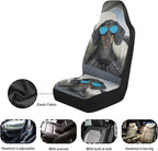 Funny Dachshunds Front Seat Covers for Cars Decorative Automotive Car Interior Covers Anti-Slip Seat Cover for Full Back and Seat Universal Fit for Cars Trucks SUVs