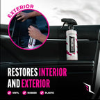 Legendary Gloss Dressing 16oz - Tire Shine Spray & Plastic Restorer - Water Based & Non-Greasy Interior/Exterior Detailing Spray - Trim, Rubber, Vinyl & Plastic Restorer for Cars (2Pack)
