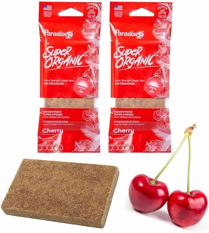 2 Pc Cherry Scent Car Air Freshener Block Stone Under Seat Office Home Fragrance