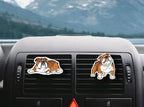 WIRESTER Set of 2 Fresh Scented Car Air Freshener Vent Clip, Decorative Accessories, Interior Decoration for Cars - English Bulldog & English Bulldog (S1)