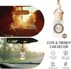 Car Air Freshener-Soft Sandal Scent Car Fresheners Long Lasting Essential Oil Car Diffuser- Cute Car Accessories for Women Interior without Methyl Carbitol&Hexylene Glycol