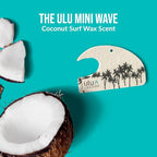 ulu Lagoon Hanging Car Air Freshener | Tropical Beach Coconut Surf Wax Scent Mini Wave | Long Lasting Car Freshener, Closet and Beyond | Made In USA | 3 Pack (Black Palms)
