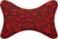 2 Pack Car Neck Pillow Compatible with Red Skulls, Softness Car Headrest Pillow for Driving with Adjustable Strap, Memory Foam Removable Cover, Comfortable Ergonomic Design
