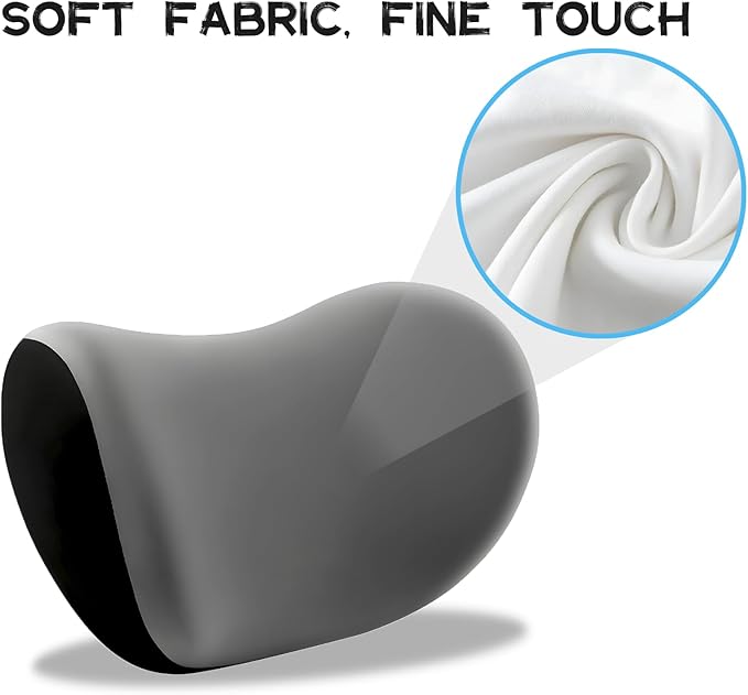 Car Headrest & Lumbar Support Cushion, Car Headrest and Lumbar Support, Ergonomic Car Seat Headrest & Lumbar Cushion, Car Head Rest and Lumbar Pillow Set for Neck Back Pain Relief (Beige)