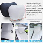 Seat Headrest Neck Pillow for Tesla Model S/X/3/Y Juniper 19-25 Car Neck Support Pillow Seat Headreck Cushion Nappa Leather Neck Support Car Accessories(1pcs White)