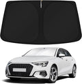 KUST Windshield Sun Shade for 2022-2024 2025 2026 Audi A3 Accessories Custom Fit Sunshade Sun Visor Protector Foldable Blocks UV Rays Keep Your Car Cooler