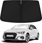 KUST Windshield Sun Shade for 2022-2024 2025 2026 Audi A3 Accessories Custom Fit Sunshade Sun Visor Protector Foldable Blocks UV Rays Keep Your Car Cooler