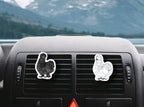 WIRESTER Set of 2 Fresh Scented Car Air Freshener Vent Clip, Decorative Accessories, Interior Decoration for Cars (Cat, Dog, Frog, Cow, Owl, Turtle, Sunflower, Baseball)