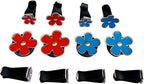 8pcs Cute Five-Petal Flower Car Air Vent Fragrance Clip Daisy Car Air Freshener Air Conditioning Outlet Clip Car Inter Decor (blue red, Ocean)