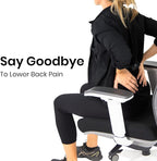 Vive Cooling Lumbar Support Pillow for Chair & Car - Back Pressure Relief Seat Cushion for Office or Gaming - Soft Memory Foam Bolster Helpful for Sciatica, Pregnancy, Elderly, Truckers, Desk Jobs