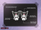 PumpCar 2 pieces cute cat double-sided hanging cartoon cherry-scented funny car air freshener Cool hanging for rearview mirror Car Interior Accessories Gifts