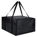 CIVJET Insulated Pizza Delivery Bag for Carry Hot, 24" x 24" x 14" Insulated Food Delivery Bag, Grocery Cooler Bags for Catering/Doordash, Commercial Food Warmers（Black, 1Pk）