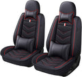Car Seat Cover 2 Seats for Chevrolet Camaro 2000-2024, Durable Wear Resistant Waterproof Vehicle Cushion Covers, Breathable No Odor Premium Leather Vehicle Seat Covers.(Luxury,Black Red)