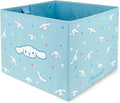 Sanrio Cinnamoroll Car Trunk Organizer and Storage Bin - Collapsible Simple Compartment Convenient Heavy Duty, Fold Up for Easy Storage Box, Automotive Seat Cargo Groceries Tools - 12.5L x 12.5W x 9H