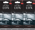Areon Sport Lux - Luxury Hanging Car Air Freshener - Silver Scent (Pack of 3)