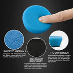 SPTA 29pcs Drill Buffing Pad Detail Polishing Pad Mix Size Kit with 5/8-11 Thread Backing pad & Adapters for Car Sanding, Polishing, Waxing (32Pcs Mini Detail Polishing Sets)