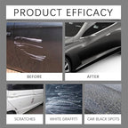 Car Interior Scratch Remover & Dashboard Restorer - 100g Car Trim Restorer Kit, Plastic Scuff Repair Wax with Sponge, Back to Black Trim Restorers for All Vehicles, Dashboard Polish & Decontamination