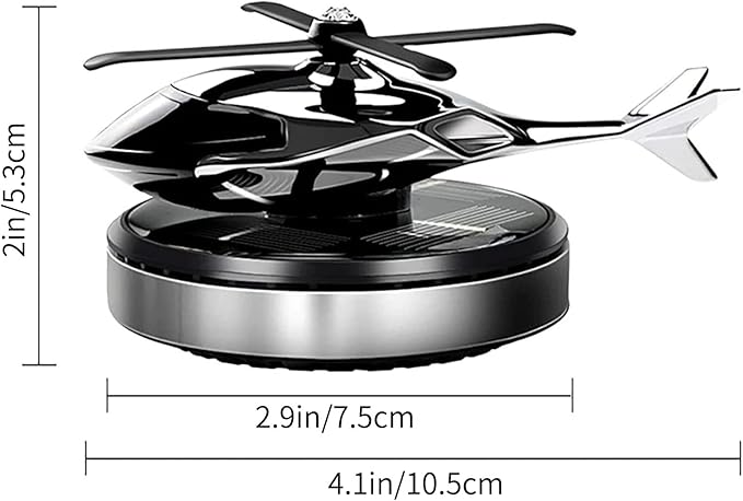 Helicopter Car Air Freshener Rotating Solar Car Freshener Airplane Car Perfume
