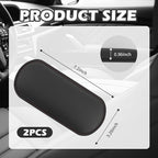2PCS Leather Car Door Armrest Pad with Memory Foam,Comfort Car Elbow Rest Pad for Soothing Sore Elbows & Knees,Self-Stick Car Arm Rest Cover Pad Fit for Doors/Armrests Boxes (Black)