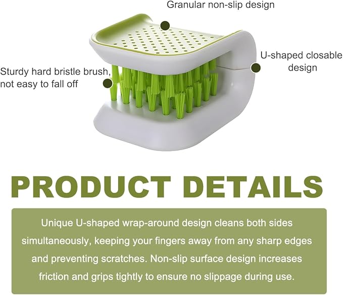 Car Seat Belt Cleaning Brush, U-Shaped Auto Interior Washing Brush with Double-Sided Bristles, Closeable Safety Belt Bristle Scrubber Cutlery Cleaner Brush for Car Home (4 PCS)